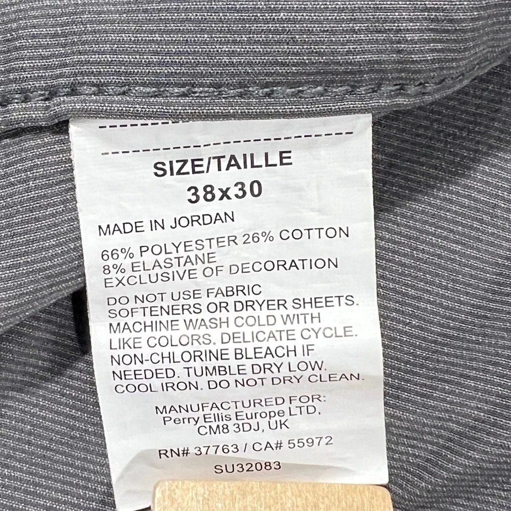 Callaway Mens Golf Pants 38x30 Grey Stretch Performance Five Pocket Trousers